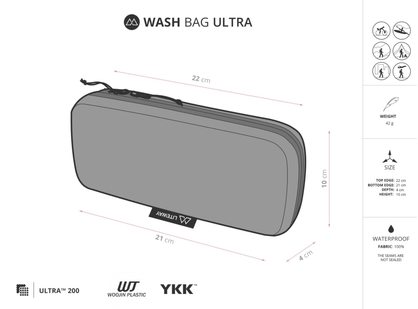 "WASH BAG ULTRA BLACK"