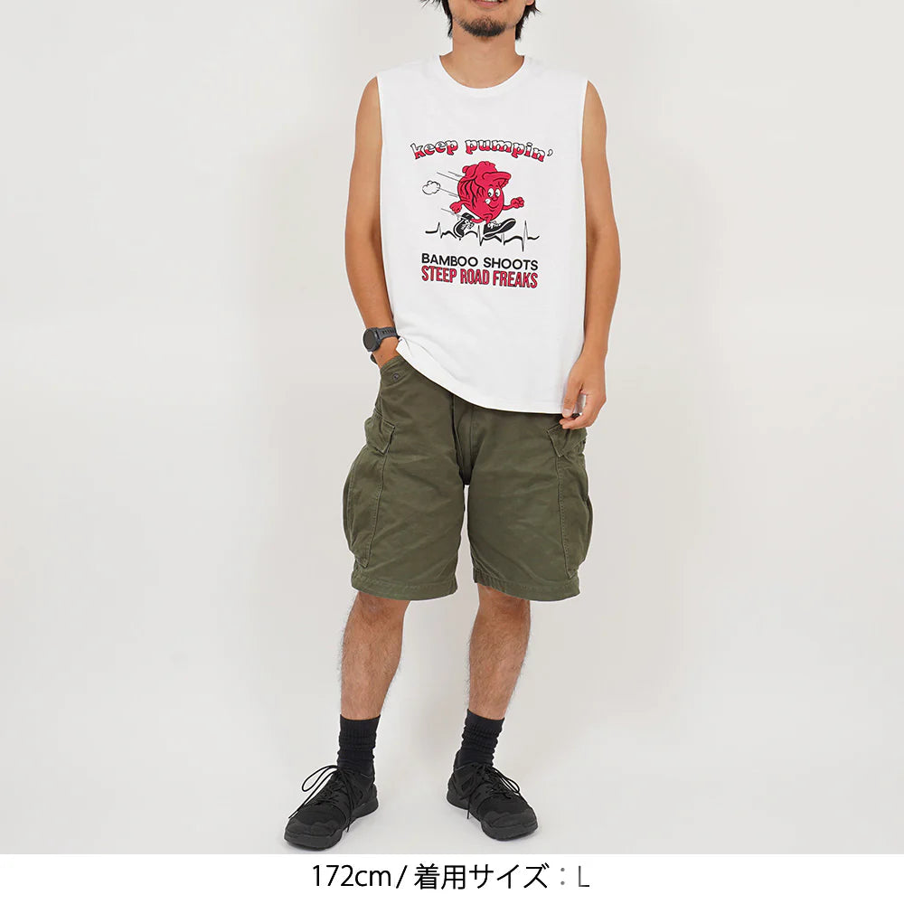 "RECYCLE POLYESTER QUICK-DRY SLEEVELESS TEE"