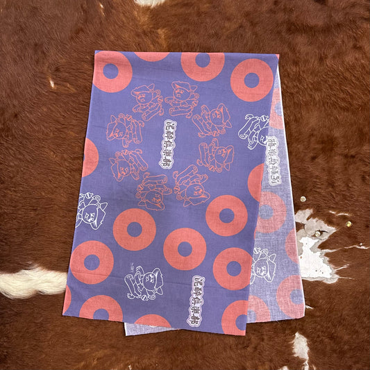 "泥酔俱楽部 x KUMAKICHI TENUGUI"