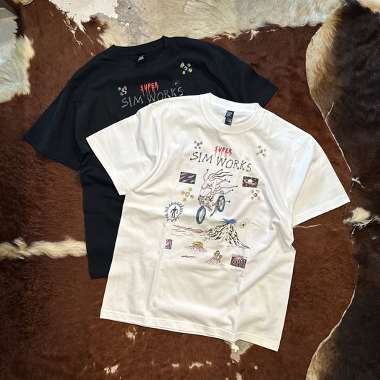 "GHOOOST x SIM WORKS RIDE ME TO THE MOON TEE"