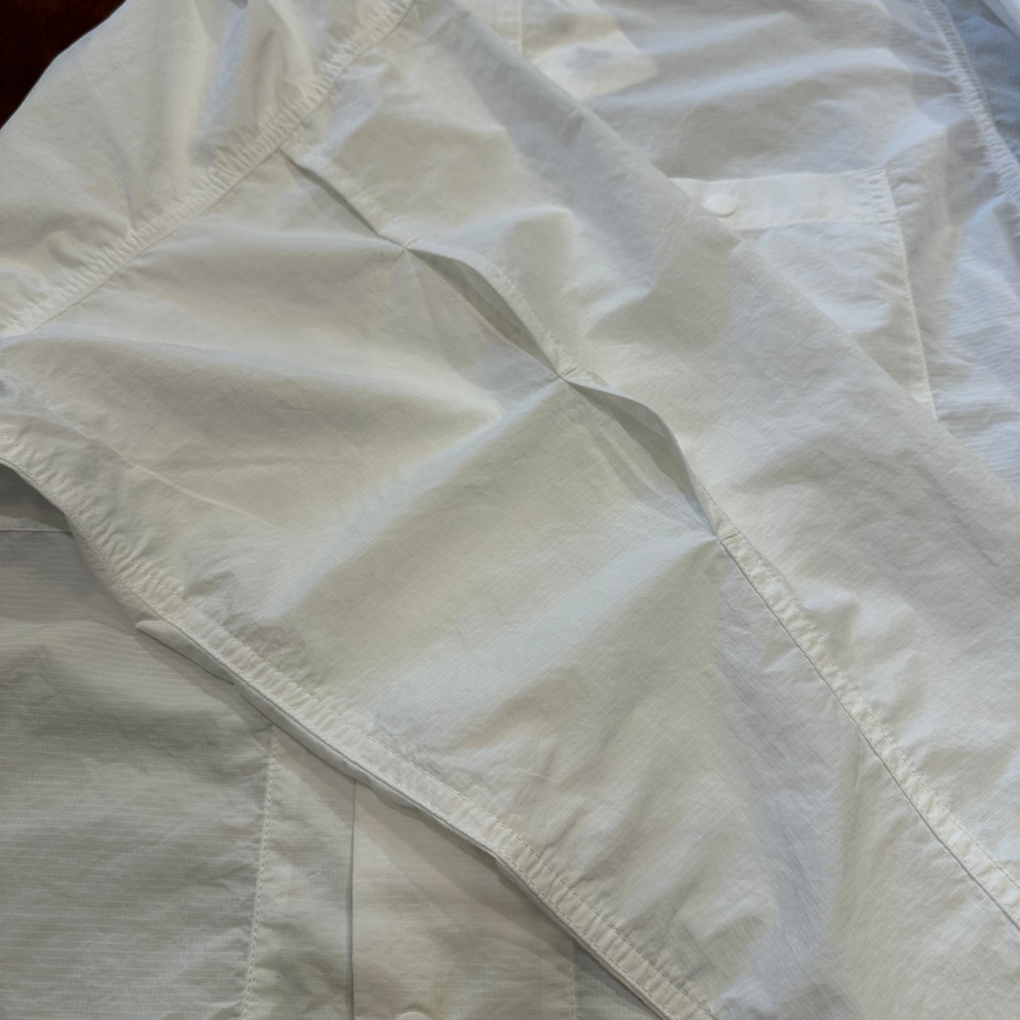 "LONG SLEEVE OPEN COLLAR SHIRT"