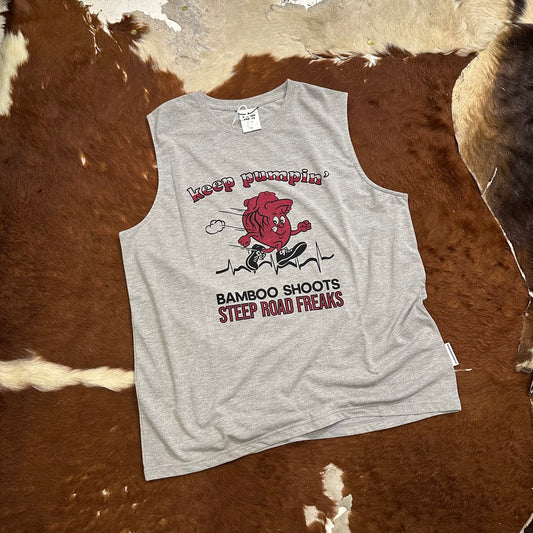 "RECYCLE POLYESTER QUICK-DRY SLEEVELESS TEE"