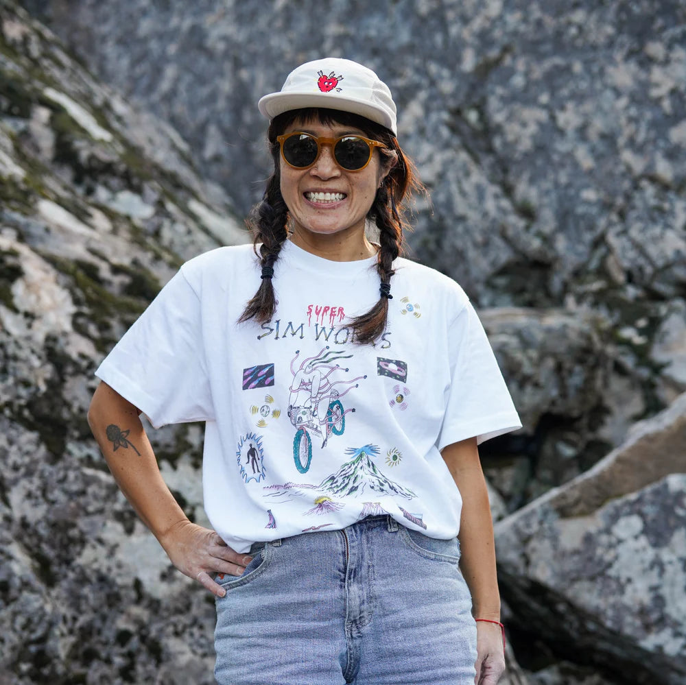 "GHOOOST x SIM WORKS RIDE ME TO THE MOON TEE"