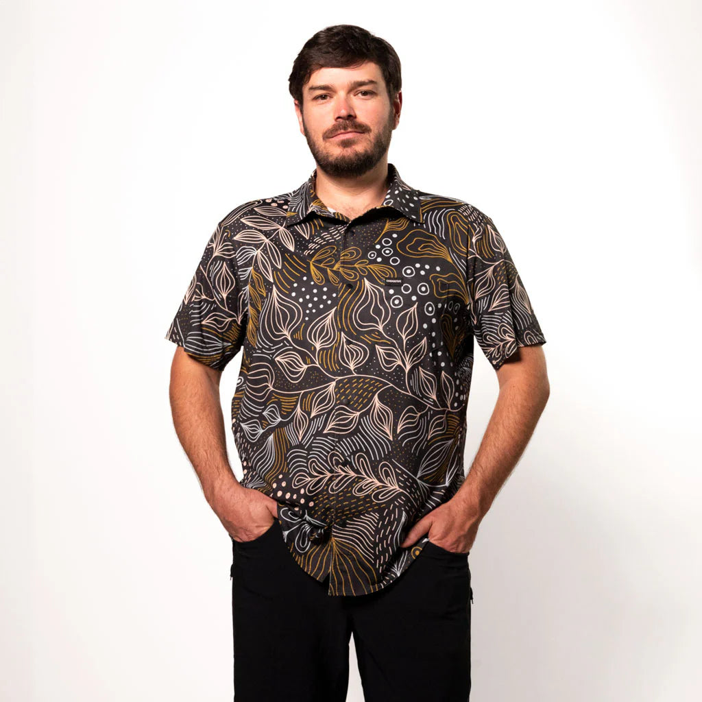 "SHORT SLEEVE CATALYST MOUNTAIN BIKE BUTTON-DOWN SHIRT"