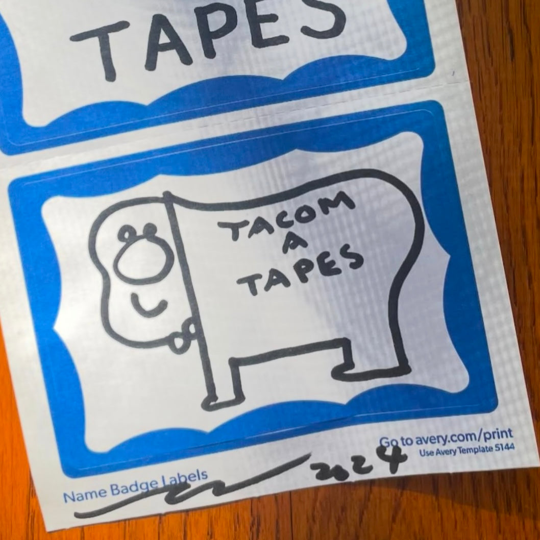 "TACOMA TAPES / designed by Tomoo Gokita"