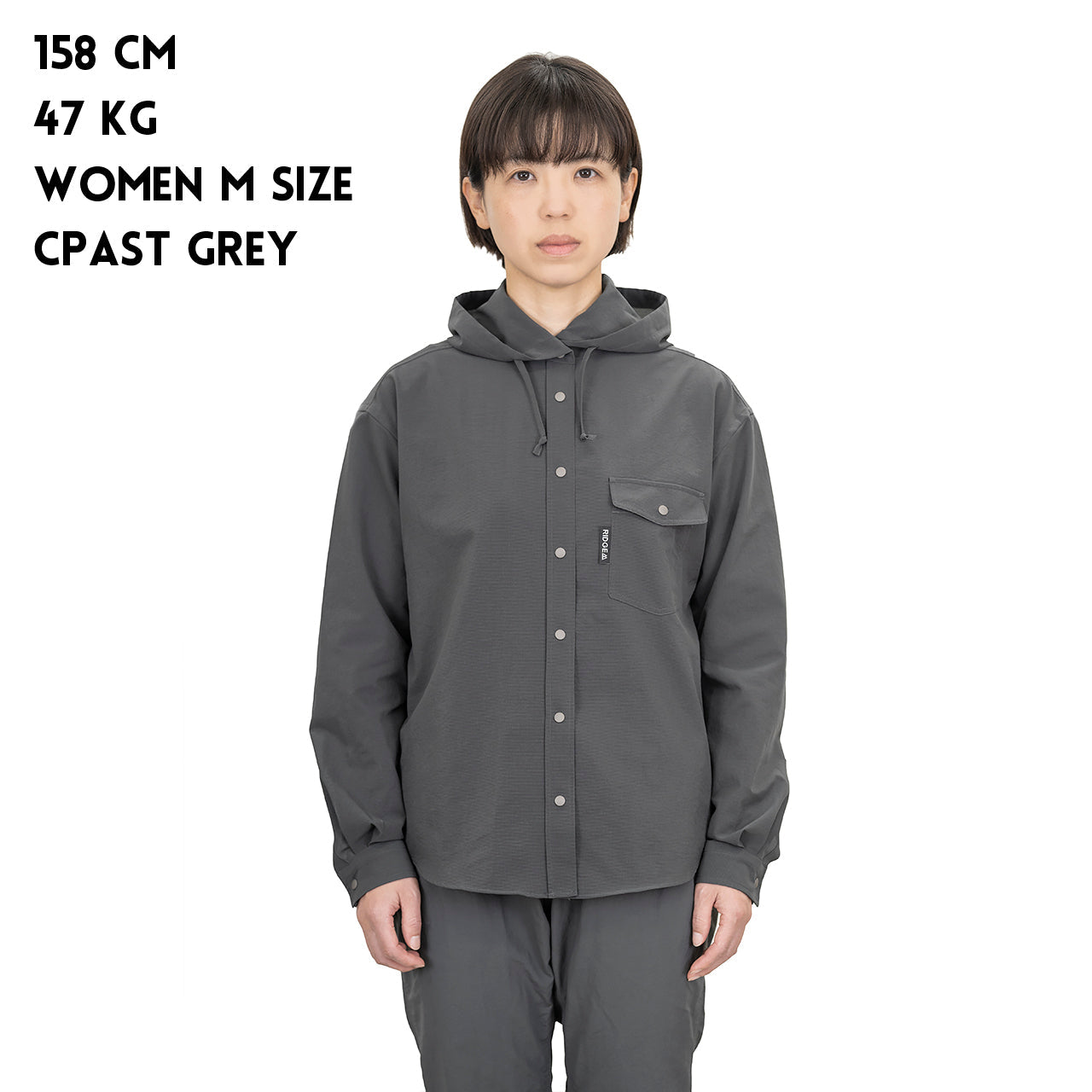 "HOODED LONG SLEEVE SHIRT"