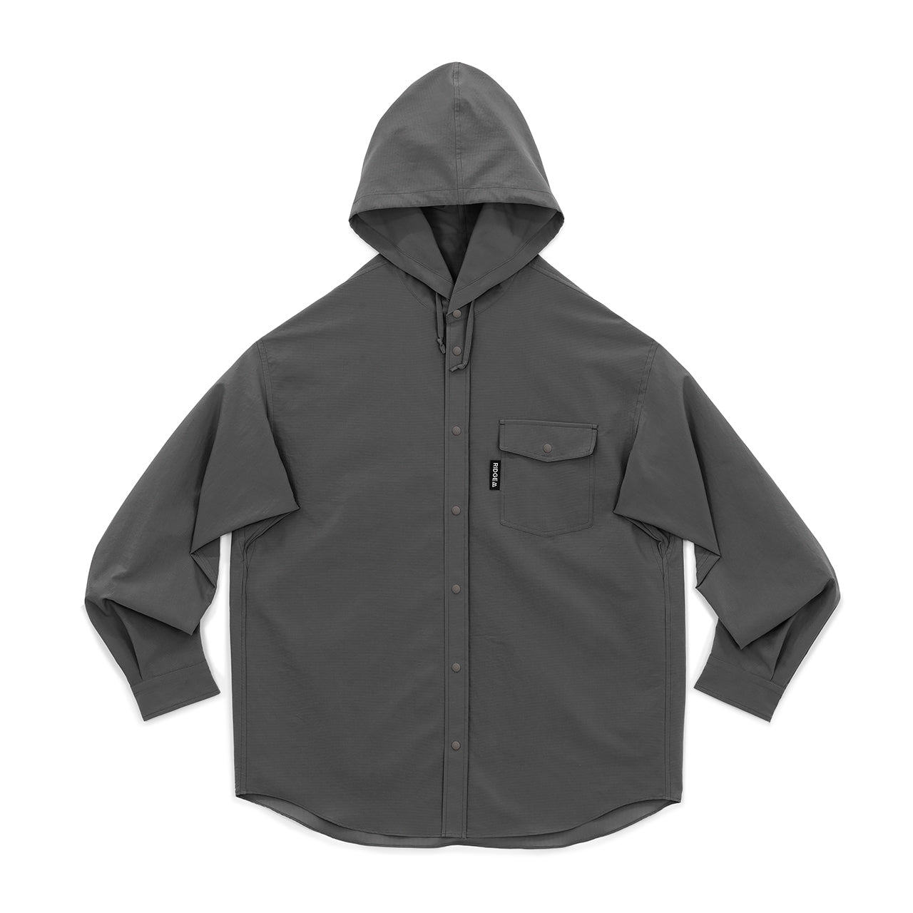 "HOODED LONG SLEEVE SHIRT"