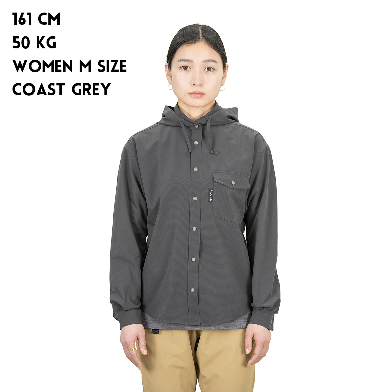"HOODED LONG SLEEVE SHIRT"