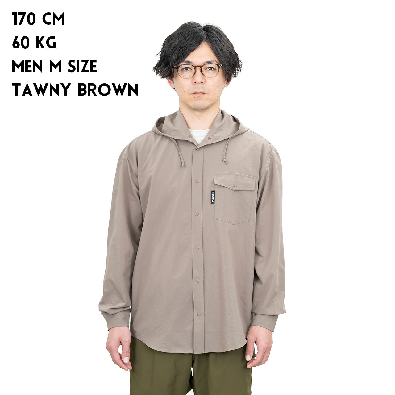 "HOODED LONG SLEEVE SHIRT"