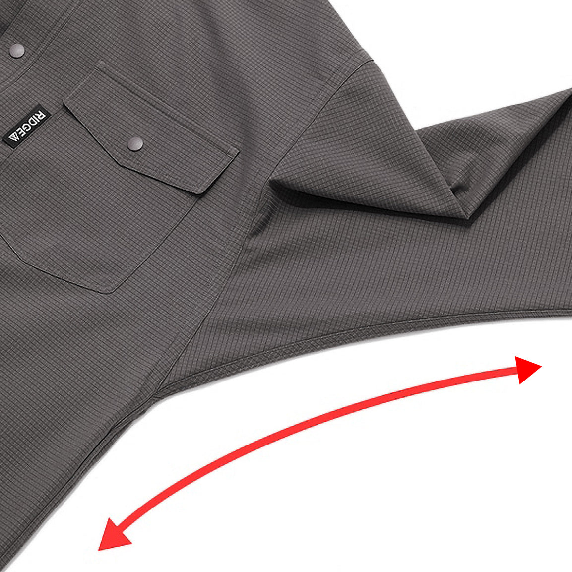 "HOODED LONG SLEEVE SHIRT"