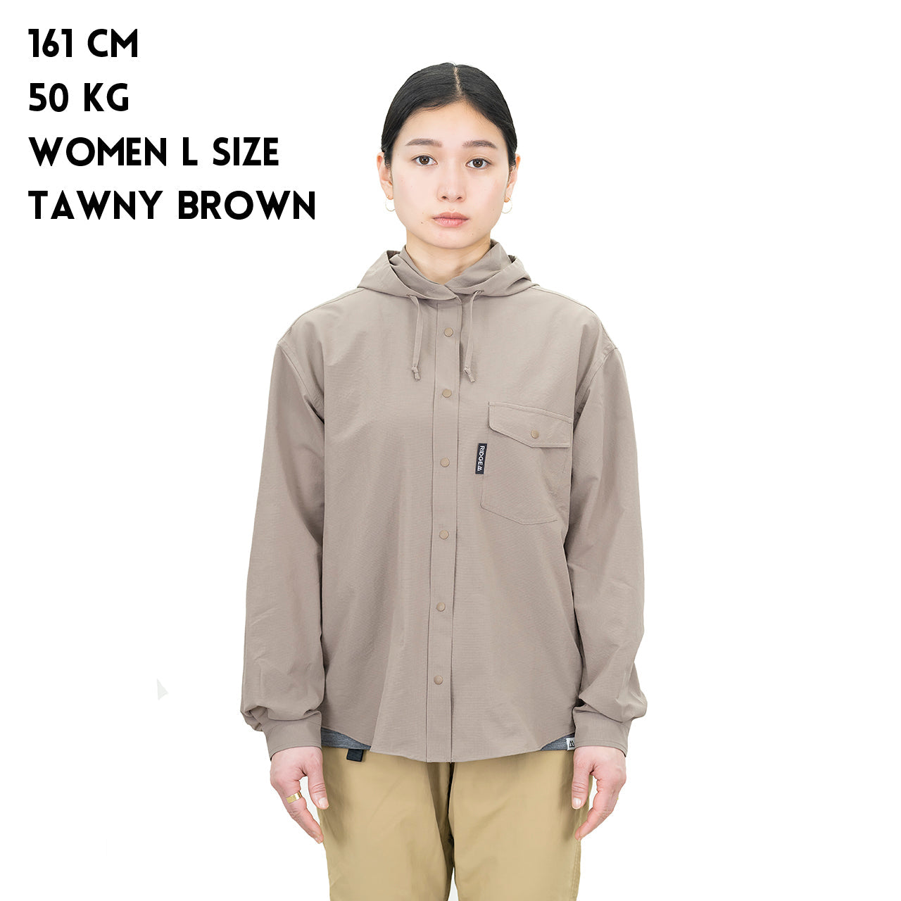 "HOODED LONG SLEEVE SHIRT"