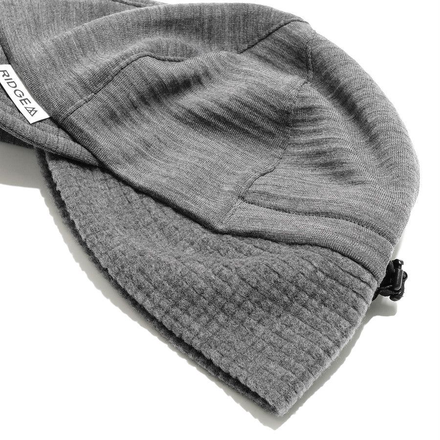 "GRID MERINO EARMUFF CAP"