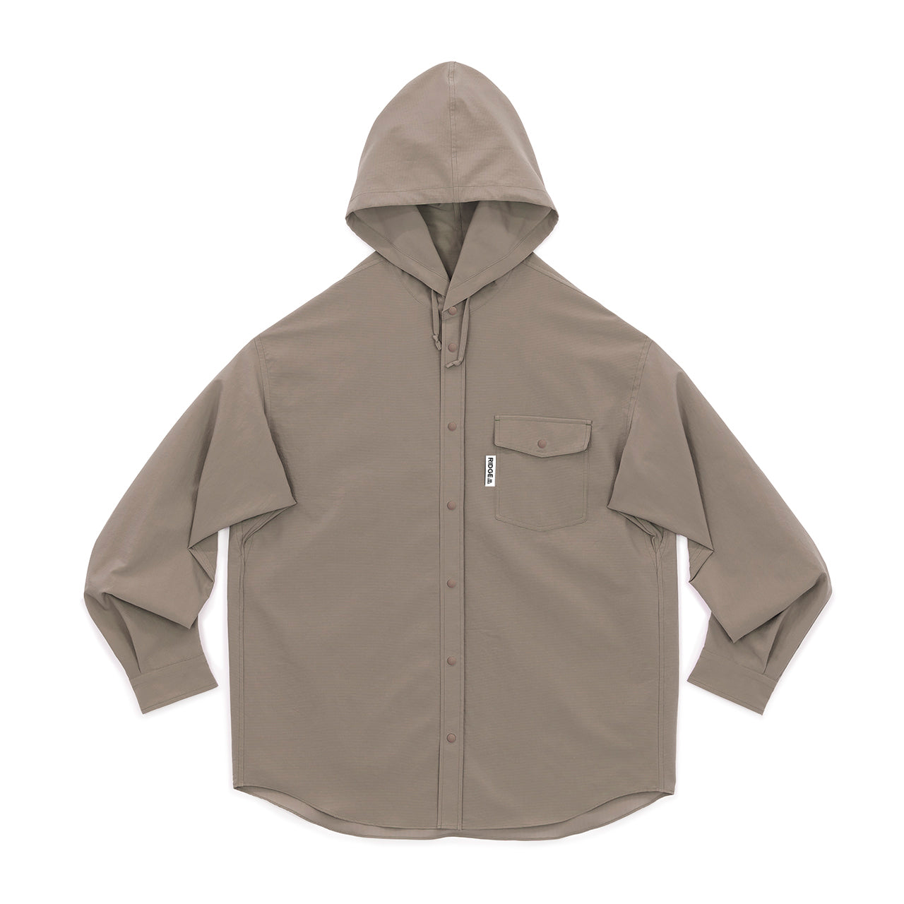 "HOODED LONG SLEEVE SHIRT"