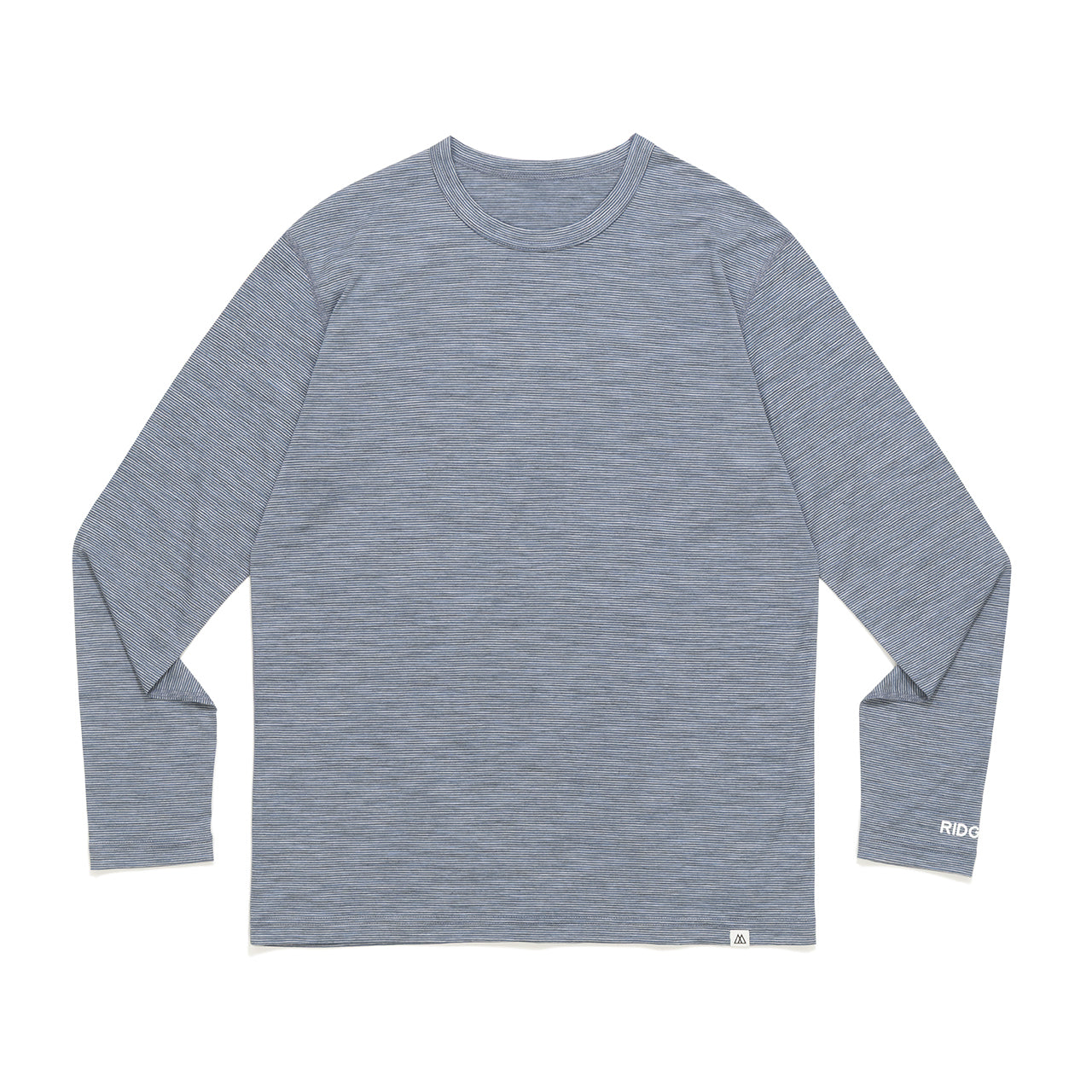 "MERINO BASIC LONG SLEEVE TEE / MICRO BORDER"