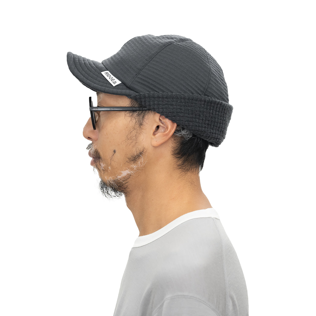 "GRID MERINO EARMUFF CAP"