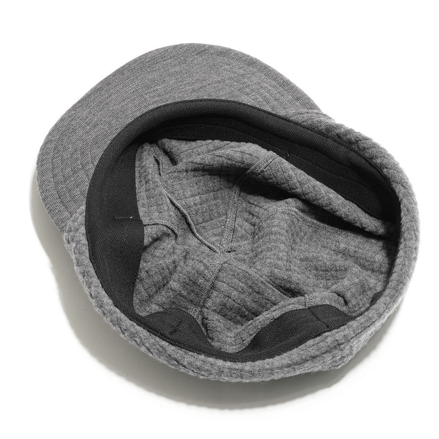 "GRID MERINO EARMUFF CAP"