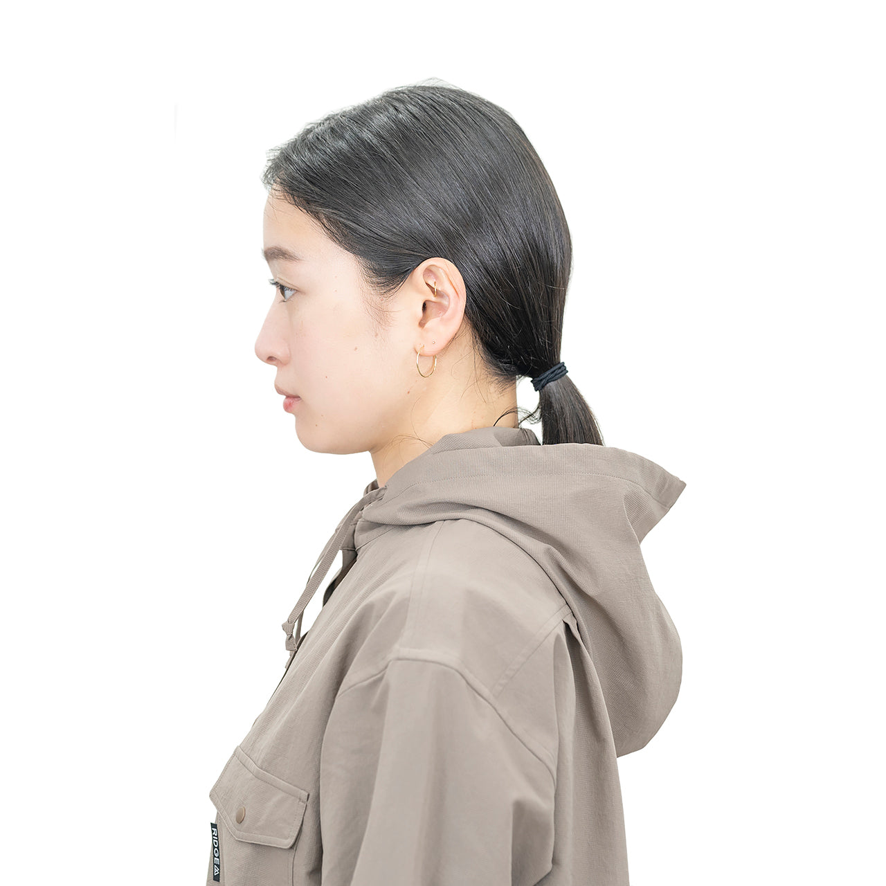 "HOODED LONG SLEEVE SHIRT"