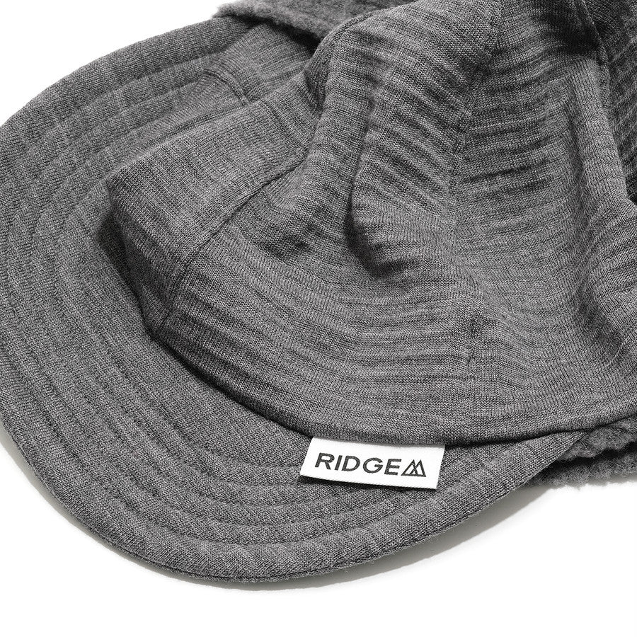"GRID MERINO EARMUFF CAP"