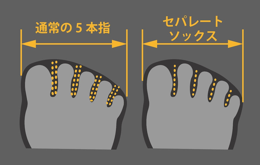 "LW SEPARATE DRY SOCKS / TABI CREW LENGTH"
