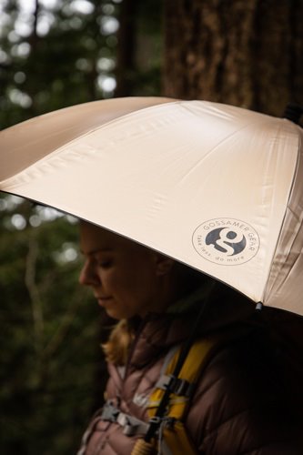 "LIGHTREK HIKING (CHROME) UMBRELLA / GOLD DOME ULTRALIGHT UMBRELLA"