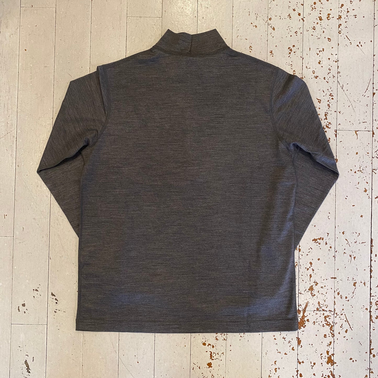"MERINO HALF ZIP STAND COLLAR"