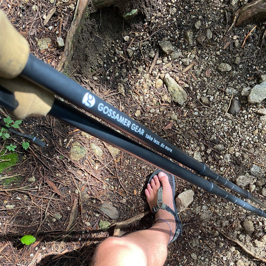 "LT5 THREE PIECE CARBON TREKKING POLES / PAIR"