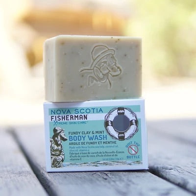 "BODY WASH BAR - FUNDY CLAY & MINT"