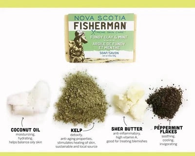 "BODY WASH BAR - FUNDY CLAY & MINT"