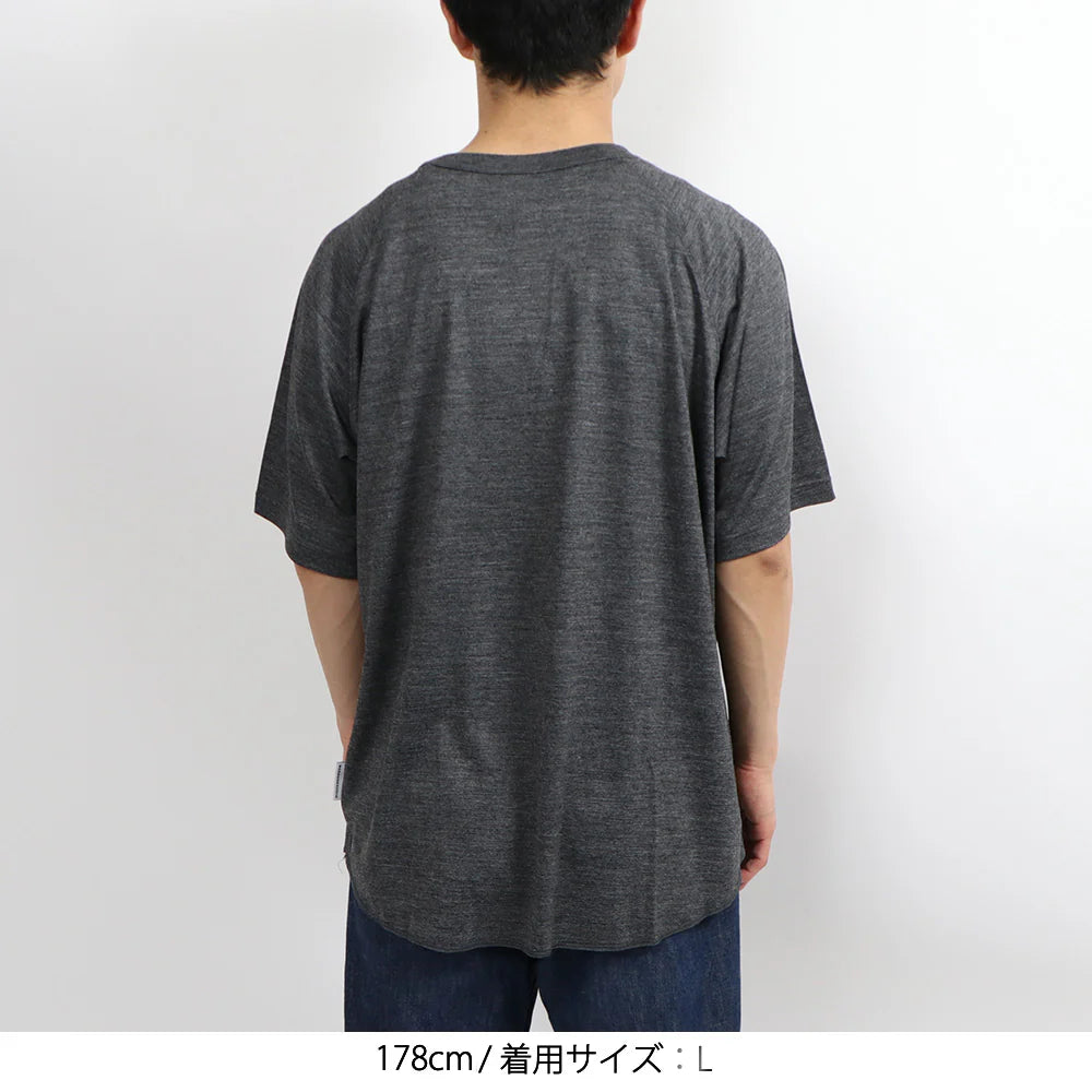 "MERINO WOOL 1/2 SLEEVE BASE BALL TEE"