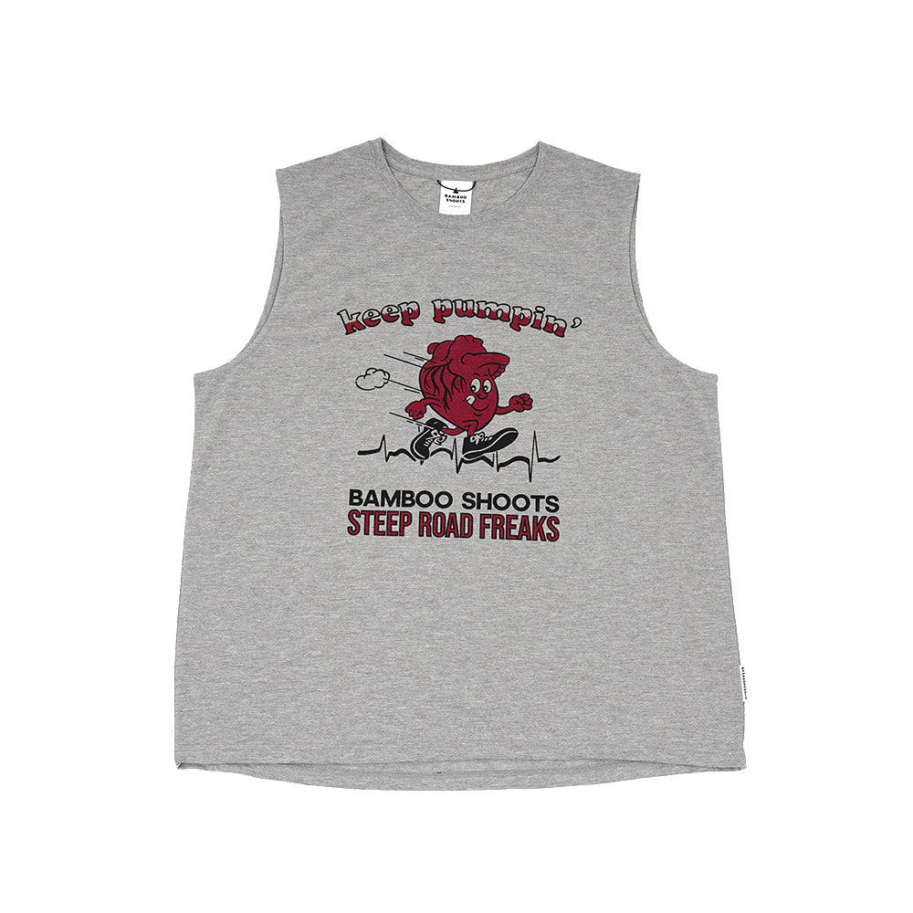 "RECYCLE POLYESTER QUICK-DRY SLEEVELESS TEE"