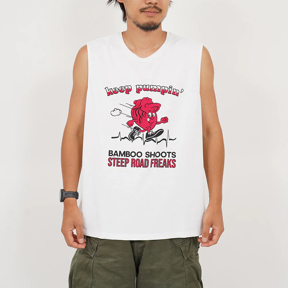 "RECYCLE POLYESTER QUICK-DRY SLEEVELESS TEE"
