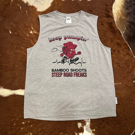 "RECYCLE POLYESTER QUICK-DRY SLEEVELESS TEE"