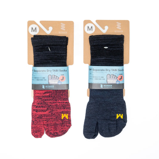 "LW SEPARATE DRY SOCKS / TABI CREW LENGTH"