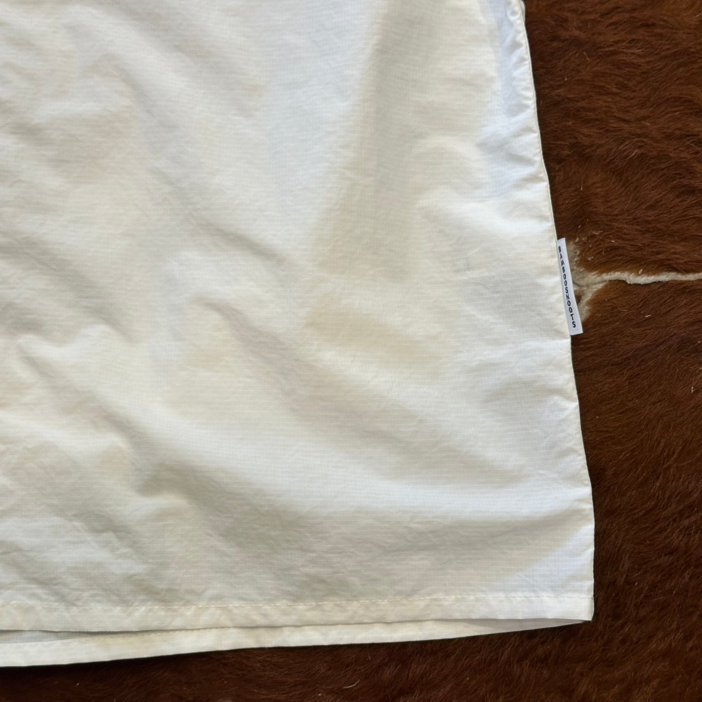"LONG SLEEVE OPEN COLLAR SHIRT"