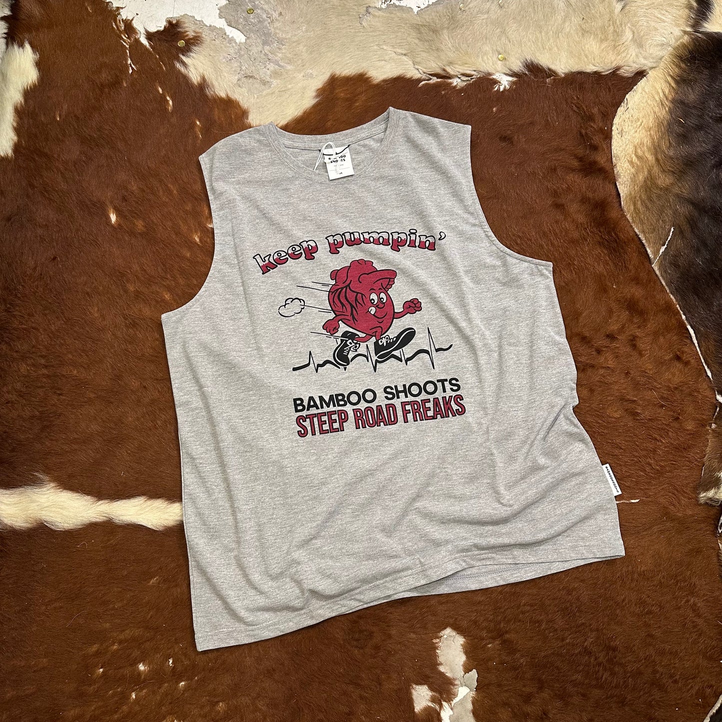 "RECYCLE POLYESTER QUICK-DRY SLEEVELESS TEE"