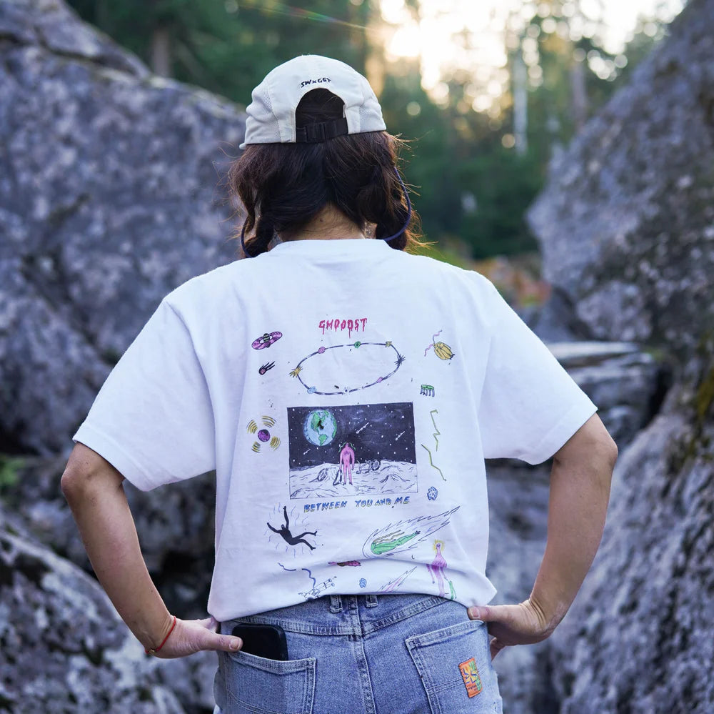 "GHOOOST x SIM WORKS RIDE ME TO THE MOON TEE"