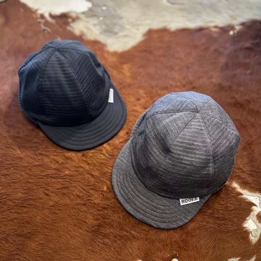 "GRID MERINO EARMUFF CAP"