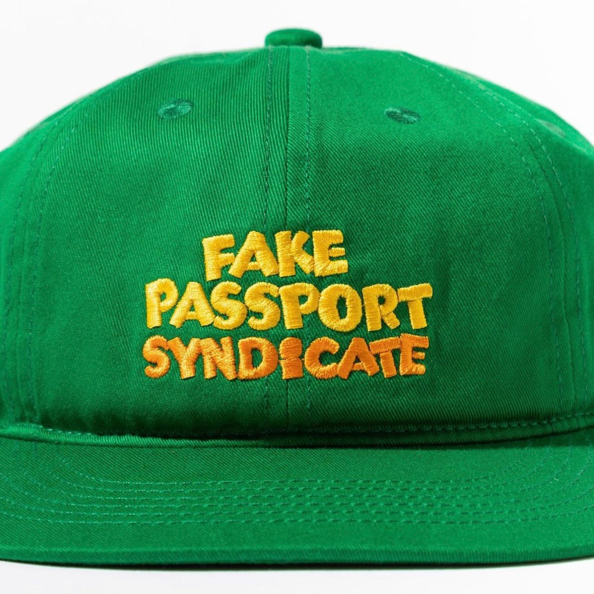 "FAKE PASSPORT SYNDICATE CAP / Designed by Jerry UKAI"
