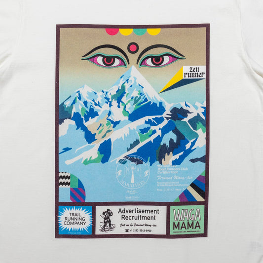 "ROARD TO THE HIMALAYAN RACE TEE / designed by Jerry UKAI"