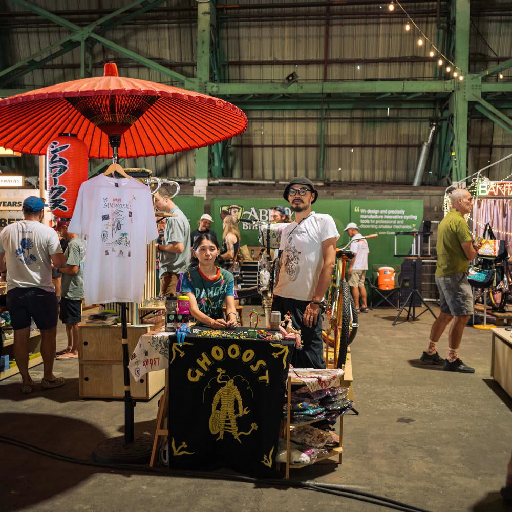 "GHOOOST x SIM WORKS RIDE ME TO THE MOON TENUGUI"