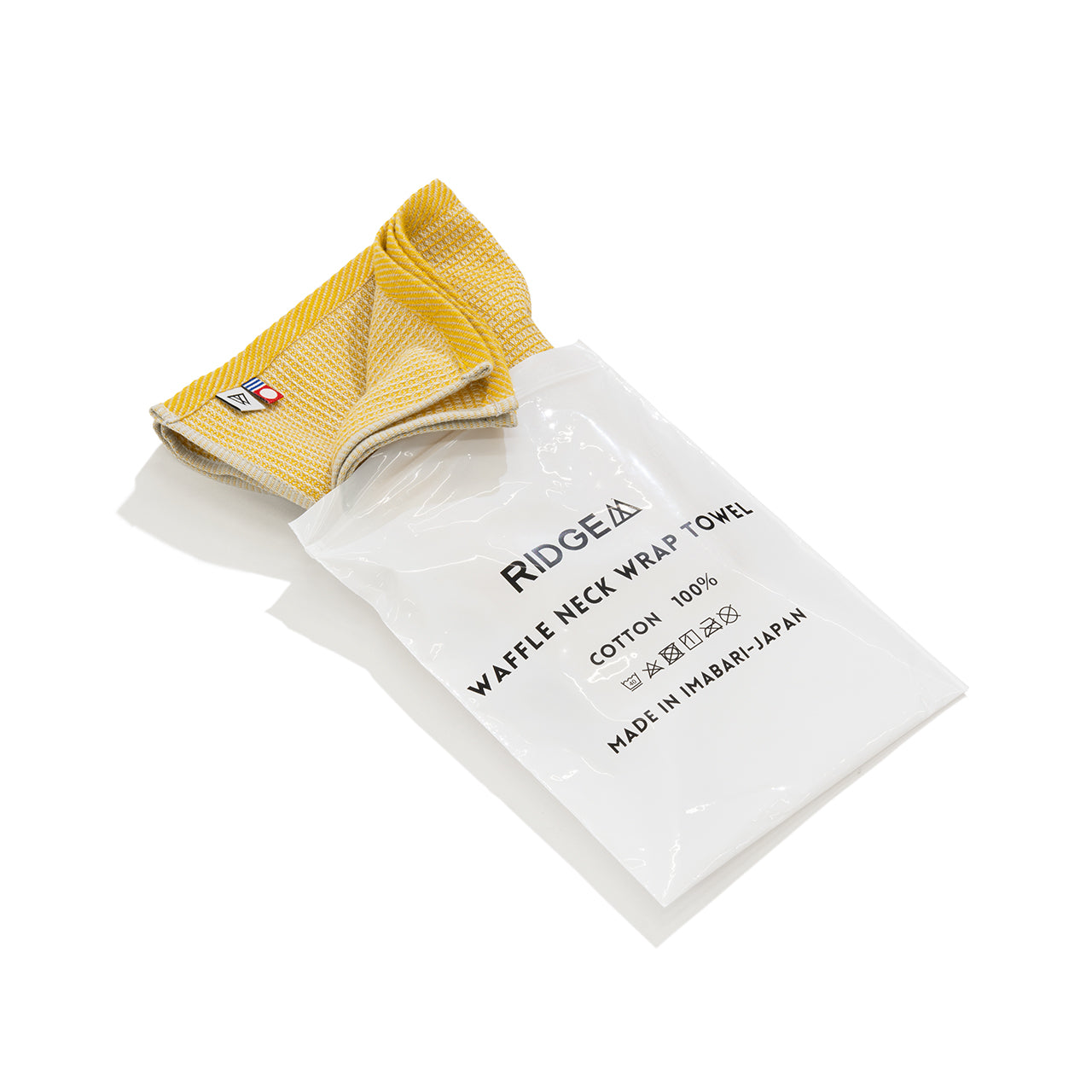"WAFFLE NECK WRAP TOWEL"