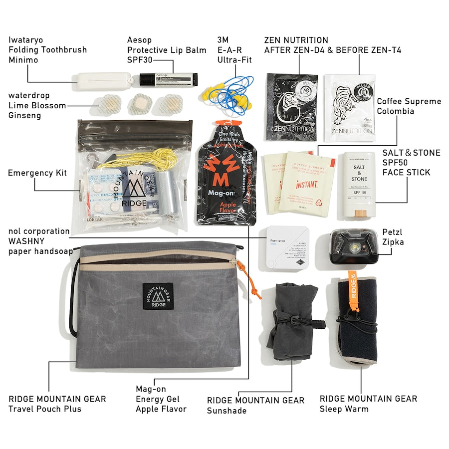 "JUN OSON x RIDGE / TRAVEL POUCH PLUS"