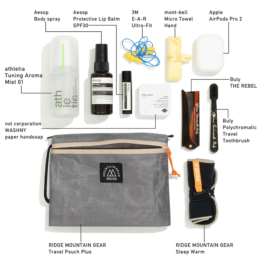 "JUN OSON x RIDGE / TRAVEL POUCH PLUS"